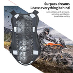 GHOST RACING GH-HJY08 Motorcycle Armor Vest Chest Protector Riding Hard Shell Clothes, L, XL