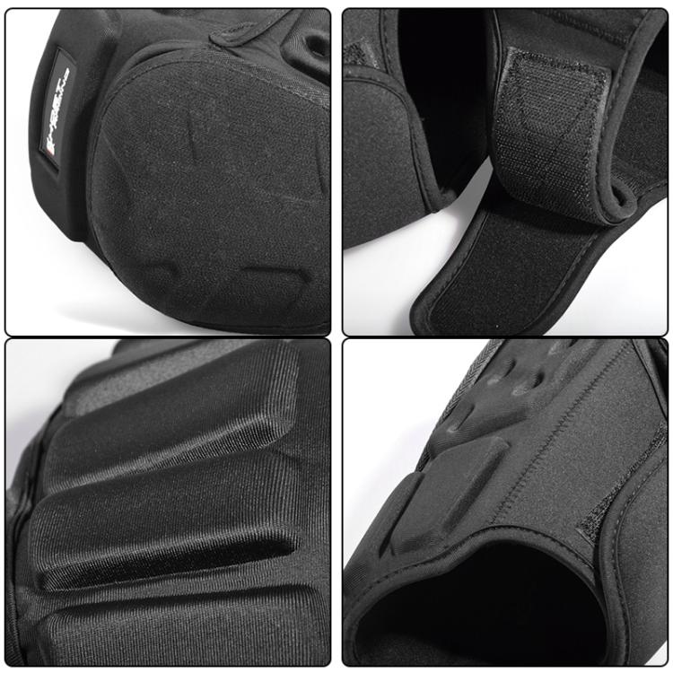 GHOST RACING GH-HX03 1 Pair Motorcycle Protective Gear Kevlar Racing Cold-proof Windproof Knee Pads, With Plush Pad, No Plush Pad