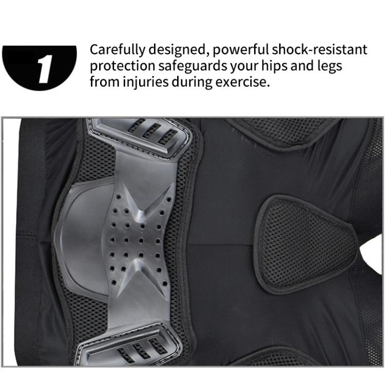 GHOST RACING K062 Off-road Motorcycle Armor Pants Racing Riding Anti-fall Hip Protector, S, M, L, XL, XXL