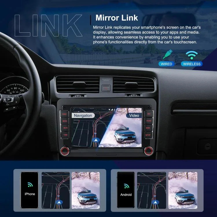 For Volkswagen Android 15 9 inch Screen Car Player Car Central Control Navigation, Standard, Standard+AHD+Microphone