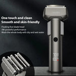 Five-blade Full Body Washable LED Digital Display Reciprocating Electric Shaver