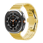xDfind One-bead Bamboo Solid Stainless Steel Watch Band, For Galaxy Watch9 / 8 / 8 Classic 22mm, For Samsung Galaxy Watch 7 / 6 / 5 / FE 20mm, For Samsung Galaxy Fit3 SM-R390 18mm