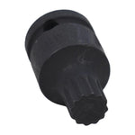 Brake Pad Screw Disassembly Tool Screw Removal Sleeve 14mm Triple Square XZN Socket for Volkswagen / Audi