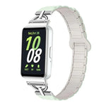 D-shaped Tri-beads Magnetic Silicone Watch Band, For Samsung Galaxy Fit3