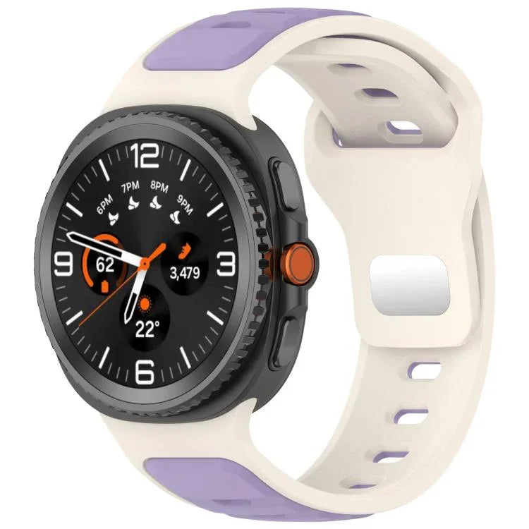 xDfind Dual Color Silicone Watch Band, For Samsung Galaxy Watch8 / Wacth8 Classic