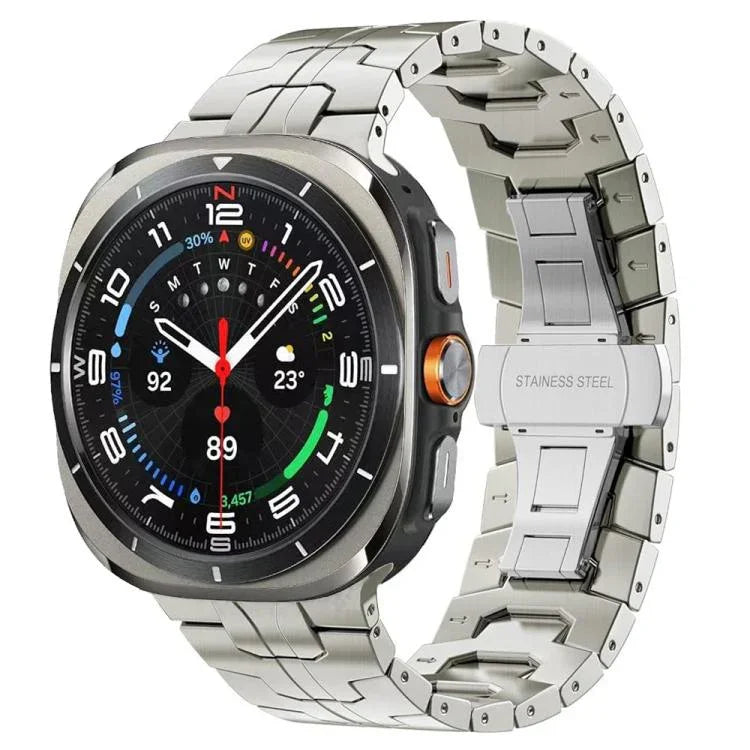 Butterfly Buckle Titanium Alloy Watch Band, For Samsung Galaxy Watch8 / Watch8 Classic
