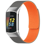 xDfind Litchi Texture Magnetic Silicone Watch Band, For Fitbit Charge 5 / Charge 6, For Fitbit Versa 4/Versa3/Sense2/Sense, For Fitbit Luxe / Special Edition, For Fitbit Inspire 2 / Ace 3, For Fitbit Charge 4 / Charge 3