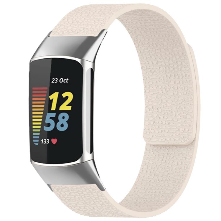 xDfind Litchi Texture Magnetic Silicone Watch Band, For Fitbit Charge 5 / Charge 6, For Fitbit Versa 4/Versa3/Sense2/Sense, For Fitbit Luxe / Special Edition, For Fitbit Inspire 2 / Ace 3, For Fitbit Charge 4 / Charge 3