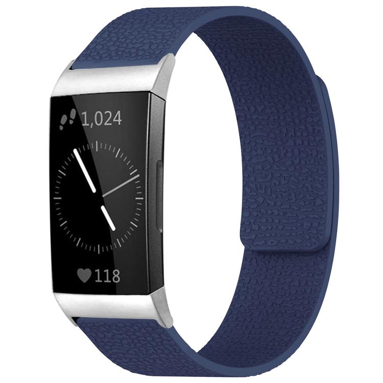 xDfind Litchi Texture Magnetic Silicone Watch Band, For Fitbit Charge 5 / Charge 6, For Fitbit Versa 4/Versa3/Sense2/Sense, For Fitbit Luxe / Special Edition, For Fitbit Inspire 2 / Ace 3, For Fitbit Charge 4 / Charge 3