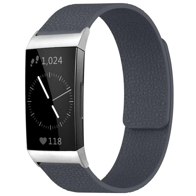 xDfind Litchi Texture Magnetic Silicone Watch Band, For Fitbit Charge 5 / Charge 6, For Fitbit Versa 4/Versa3/Sense2/Sense, For Fitbit Luxe / Special Edition, For Fitbit Inspire 2 / Ace 3, For Fitbit Charge 4 / Charge 3