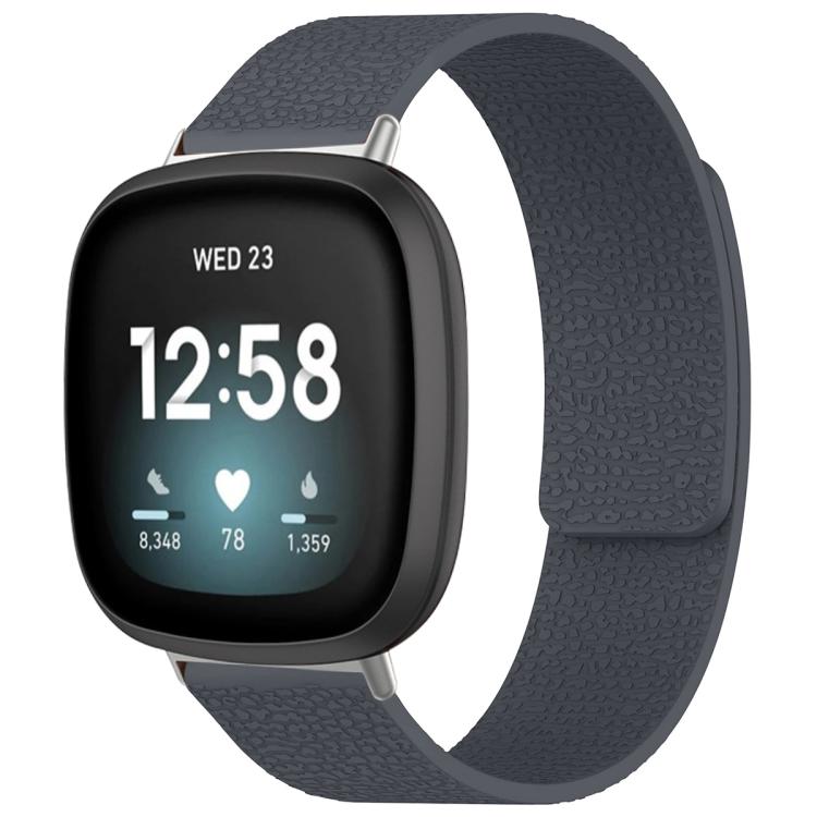 xDfind Litchi Texture Magnetic Silicone Watch Band, For Fitbit Charge 5 / Charge 6, For Fitbit Versa 4/Versa3/Sense2/Sense, For Fitbit Luxe / Special Edition, For Fitbit Inspire 2 / Ace 3, For Fitbit Charge 4 / Charge 3