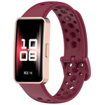 xDfind Hole Style Breathable Silicone Watch Band, For Huawei Band 10 / 9 / 8