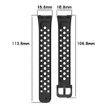 xDfind Hole Style Breathable Silicone Watch Band, For Huawei Band 10 / 9 / 8