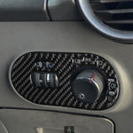 Carbon Fiber Car Headlight Switch Decorative Sticker for SEAT Ibiza 2003-2008, Right Driver, Headlight Switch, Right Driver