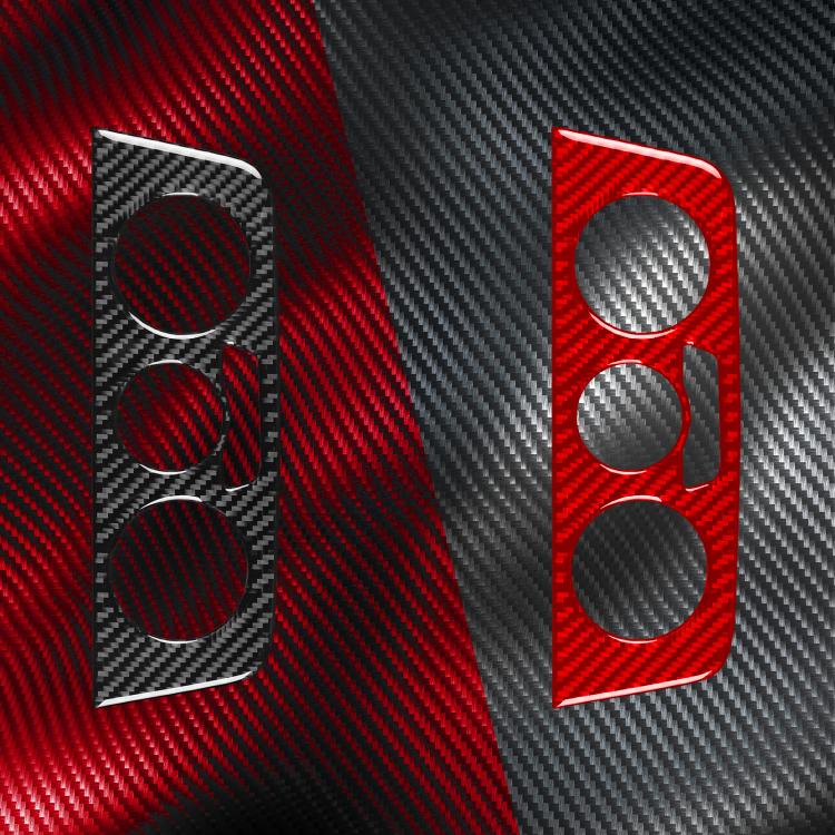 Carbon Fiber Car Air Conditioner Switch Panel A Decorative Sticker for SEAT Ibiza 2009-2014, Left and Right Driver, Air Conditioner Switch Panel A