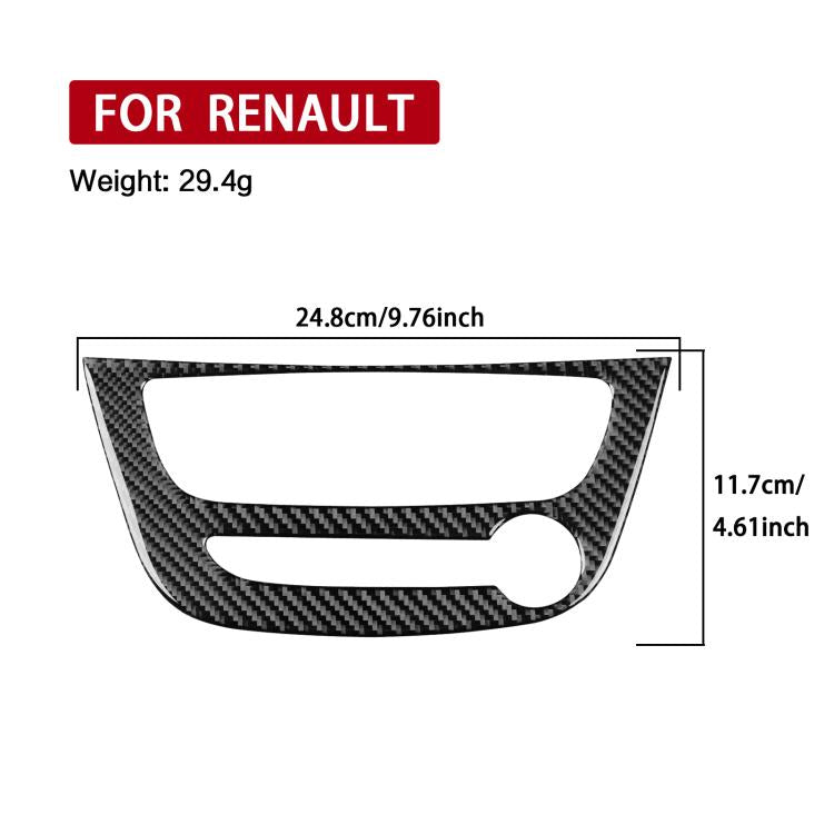 Carbon Fiber Car Air Conditioner Panel A Decorative Sticker for Renault Fluence 2009-2017 / Megane 2008-2016, Left and Right Driver, Air Conditioner Panel A
