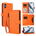 Butterfly Love Flower Multi-card Zipper Wallet Leather Phone Case, For iPhone 11 Pro Max, For iPhone 11, For iPhone 11 Pro, For iPhone X / XS, For iPhone XR, For iPhone XS Max