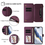 Butterfly Love Flower Multi-card Zipper Wallet Leather Phone Case, For iPhone 7 Plus / 8 Plus