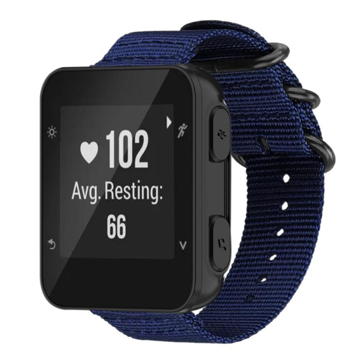 xDfind Ring Buckle Nylon Canvas Watch Band, For Garmin Fenix 8/7X/6X/5X 26mm, For Garmin Fenix 8/7/6/5 22mm, For Garmin Forerunner 235/220/620/630, For Garmin Forerunner 35 / 30 / 35J