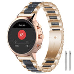xDfind Three Beads Metal Resin Watch Band, 14mm, 18mm, 20mm, 22mm