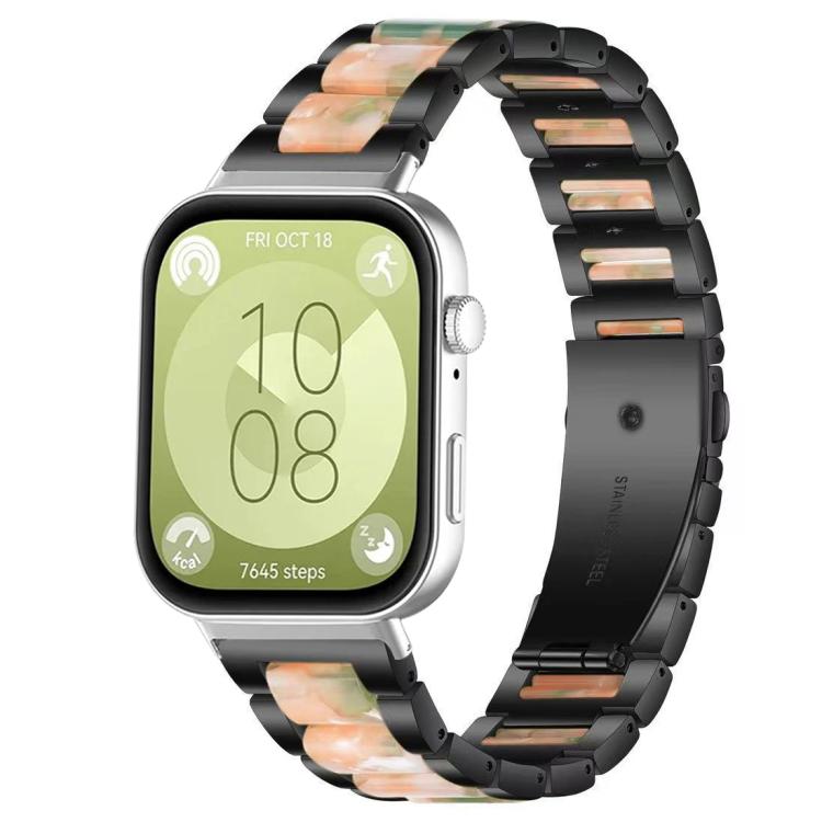 xDfind Three Beads Metal Resin Watch Band, For Huawei Watch Fit4 / Fit4 Pro / Fit3, For Huawei Band 10 / 9 / 8