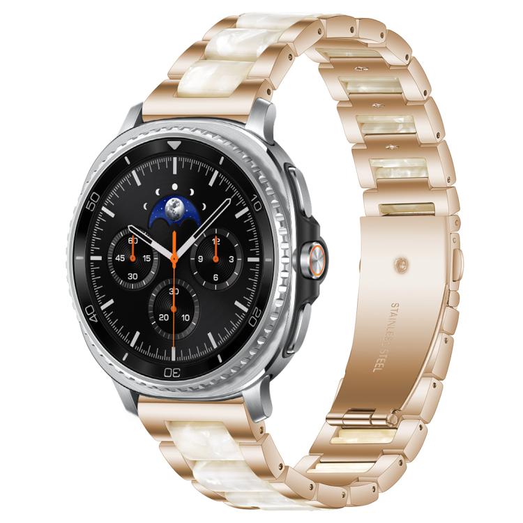 xDfind Three Beads Metal Resin Watch Band, For Samsung Galaxy Watch Ultra/Ultra 2025, For Samsung Galaxy Watch8 / 8 Classic, For Samsung Galaxy Watch 7 / 6 / 5 / FE