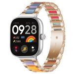 xDfind Three Beads Metal Resin Watch Band, For Redmi Watch6/5/4/Xiaomi Band 9 Pro/8 Pro, For Xiaomi Smart Band 10 / 9 / 8, For Redmi Watch 3