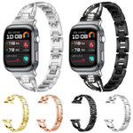 xDfind X-Shaped Single Row Diamond Metal Watch Band, For Huawei Watch Fit4 / Fit4 Pro / Fit3