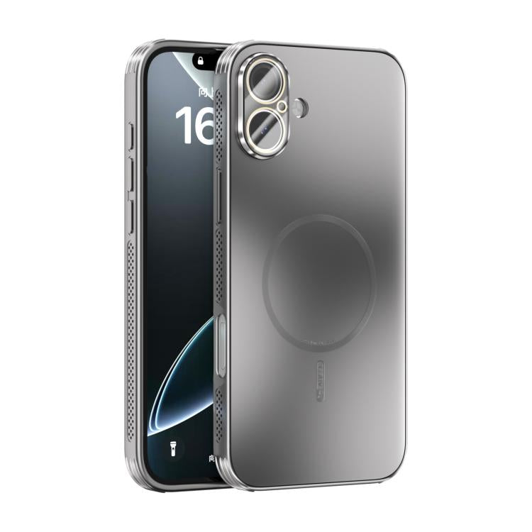 ABEEL Heat Dissipation Frosted MagSafe Phone Case with Lens Film, For iPhone 17e / 16e, For iPhone 17 Pro Max, For iPhone 17 Pro, For iPhone 17, For iPhone Air, For iPhone 16 Pro Max, For iPhone 16 Pro, For iPhone 16 Plus