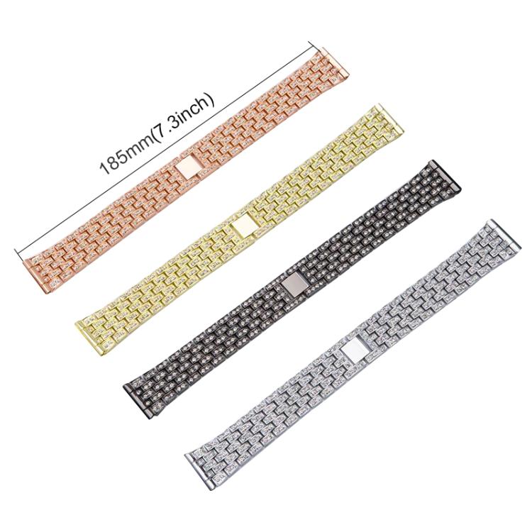xDfind Five Beads Full Diamond Metal Watch Band, For Xiaomi Band 9 Pro/8 Pro/Redmi Watch6/5/4