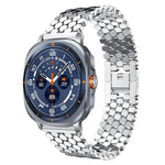 xDfind Fish Scale Texture Metal Watch Band, For Samsung Galaxy Watch Ultra/Ultra 2025, For Samsung Galaxy Watch8 / 8 Classic, For Samsung Galaxy Watch7 / FE / 6 / 5 / 4, For Samsung Galaxy Fit3