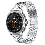xDfind Fish Scale Texture Metal Watch Band, For Samsung Galaxy Watch Ultra/Ultra 2025, For Samsung Galaxy Watch8 / 8 Classic, For Samsung Galaxy Watch7 / FE / 6 / 5 / 4, For Samsung Galaxy Fit3