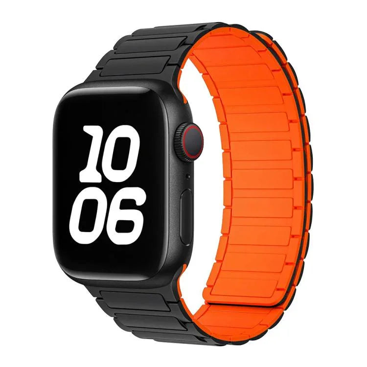 xDfind I-shaped Magnetic Silicone Watch Band, For Apple Watch 42 / 44 / 45 / 46 / 49mm, For Apple Watch 38 / 40 / 41 / S10 42mm