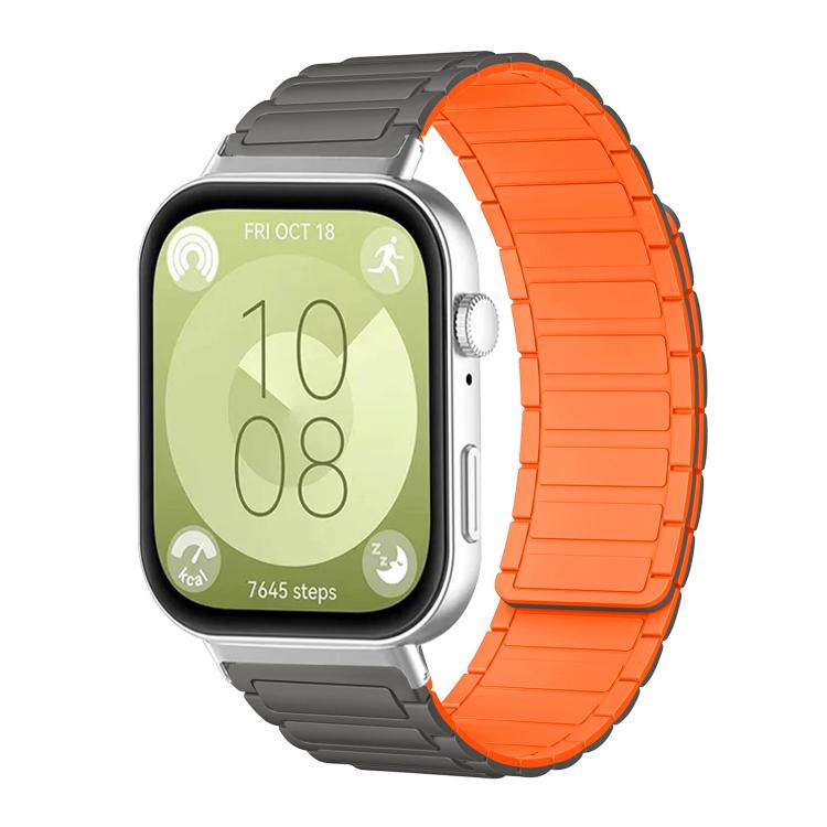 xDfind I-shaped Magnetic Silicone Watch Band, For Huawei Watch Fit4 / Fit4 Pro / Fit3, For Huawei Band 10 / 9 / 8