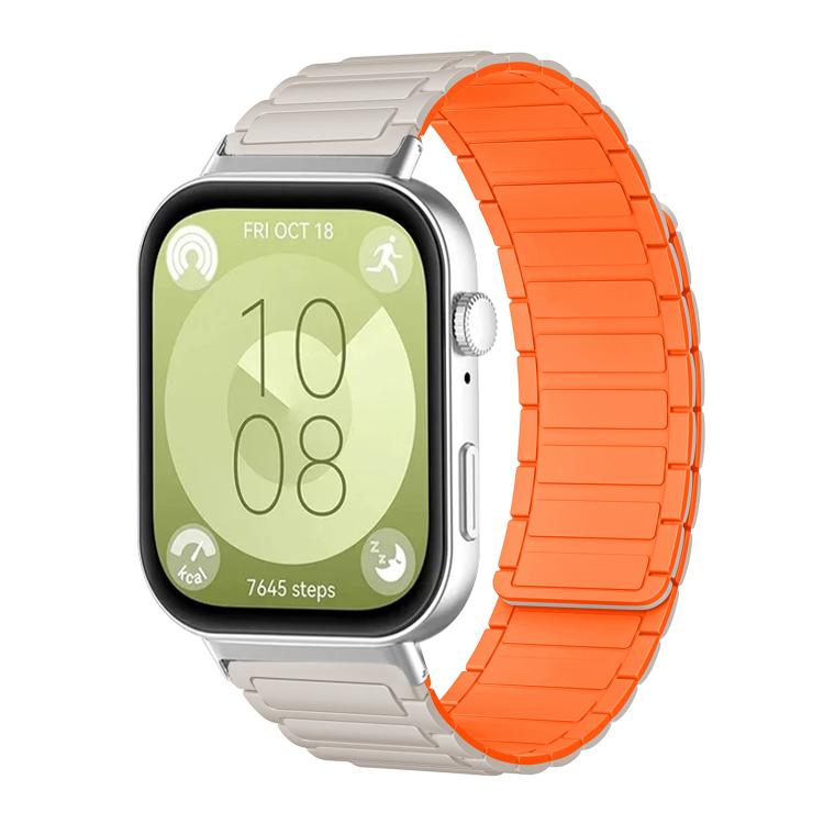 xDfind I-shaped Magnetic Silicone Watch Band, For Huawei Watch Fit4 / Fit4 Pro / Fit3, For Huawei Band 10 / 9 / 8