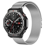 xDfind Milanese Parachute Buckle Stainless Steel Watch Band, For Amazfit T-Rex 3