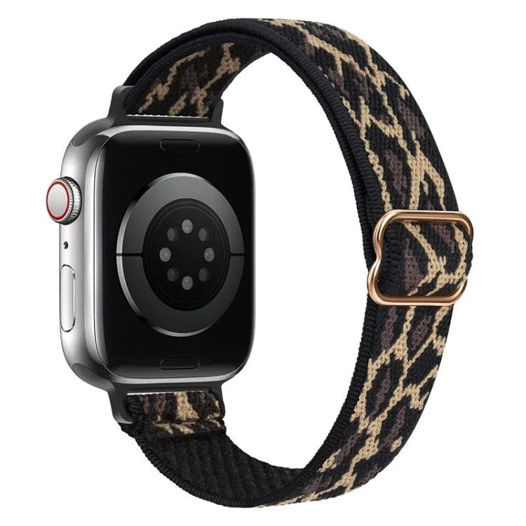 xDfind Ladder Buckle Small Waist Elastic Nylon Watch Band, For Apple Watch 42 / 44 / 45 / 46 / 49mm, For Apple Watch 38 / 40 / 41 / S10 42mm