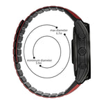 xDfind Two Color Silicone Magnetic Watch Band, For Garmin 26mm, For Garmin 22mm