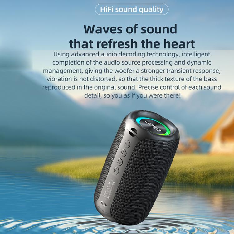 Zealot M2 8W Portable Outdoor RGB Bluetooth Speaker, without Microphone
