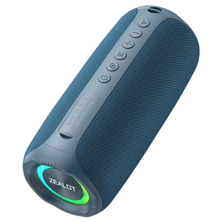 Zealot MP2 20W Portable Outdoor RGB Bluetooth Speaker, without Microphone(Blue), without Microphone(Camouflage), without Microphone(Black)