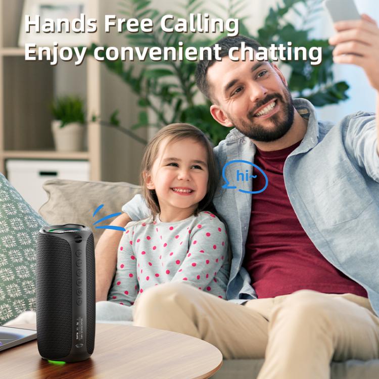 Zealot MP2 20W Portable Outdoor RGB Bluetooth Speaker, without Microphone(Blue), without Microphone(Camouflage), without Microphone(Black)