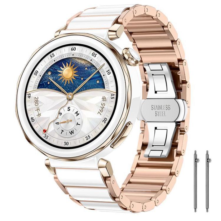 xDfind Ceramic Stainless Steel Watch Band, For Huawei Watch GT 6 41mm / GT 5 Pro 42mm