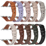 xDfind Double Ring Single Rivet Genuine Leather Watch Band, For Apple Watch 42 / 44 / 45 / 46 / 49mm, For Apple Watch 38 / 40 / 41 / S10 42mm