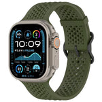xDfind Breathable Silicone Watch Band, For Apple Watch 42 / 44 / 45 / 46 / 49mm, For Apple Watch 38 / 40 / 41 / S10 42mm
