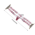 Cat Eyes Stone Beads Bracelet Watch Band, For Apple Watch 46mm / 49mm / 45mm / 44mm, For Apple Watch 42mm / 41mm / 40mm / 38mm