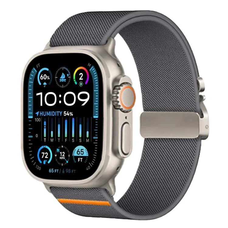 xDfind Parachute Buckle Stretch Nylon Watch Band, For Apple Watch 42 / 44 / 45 / 46 / 49mm, For Apple Watch 38 / 40 / 41 / S10 42mm