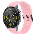 xDfind Silicone Black Buckle Watch Band, 20mm For Amazfit Active 2 / GTS4 Mini, 22mm For Huawei Watch GT5 / GT5 Pro