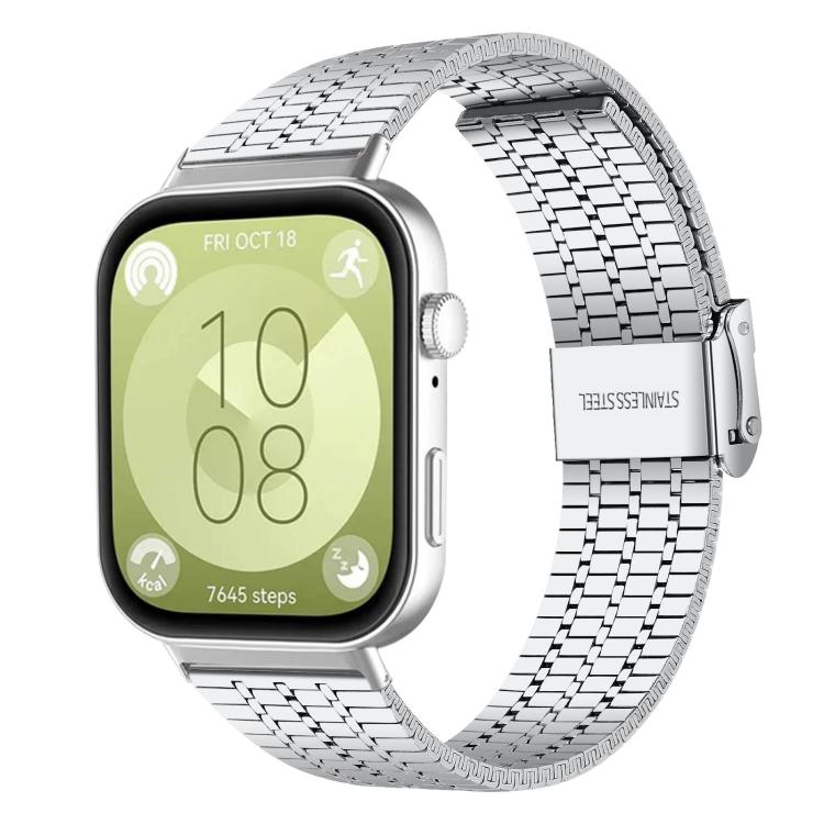 xDfind Seven Beads Buckle Stainless Steel Watch Band, For Huawei Watch Fit4 Pro / Fit4 / Fit3