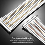 xDfind Seven Beads Buckle Stainless Steel Watch Band, For Huawei Watch Fit4 Pro / Fit4 / Fit3