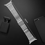 xDfind Seven Beads Buckle Stainless Steel Watch Band, For Samsung Galaxy Watch Ultra / Ultra 2025, For Samsung Galaxy Watch8 / 8 Classic, For Samsung Galaxy Watch 7 / 6 / 5 / FE